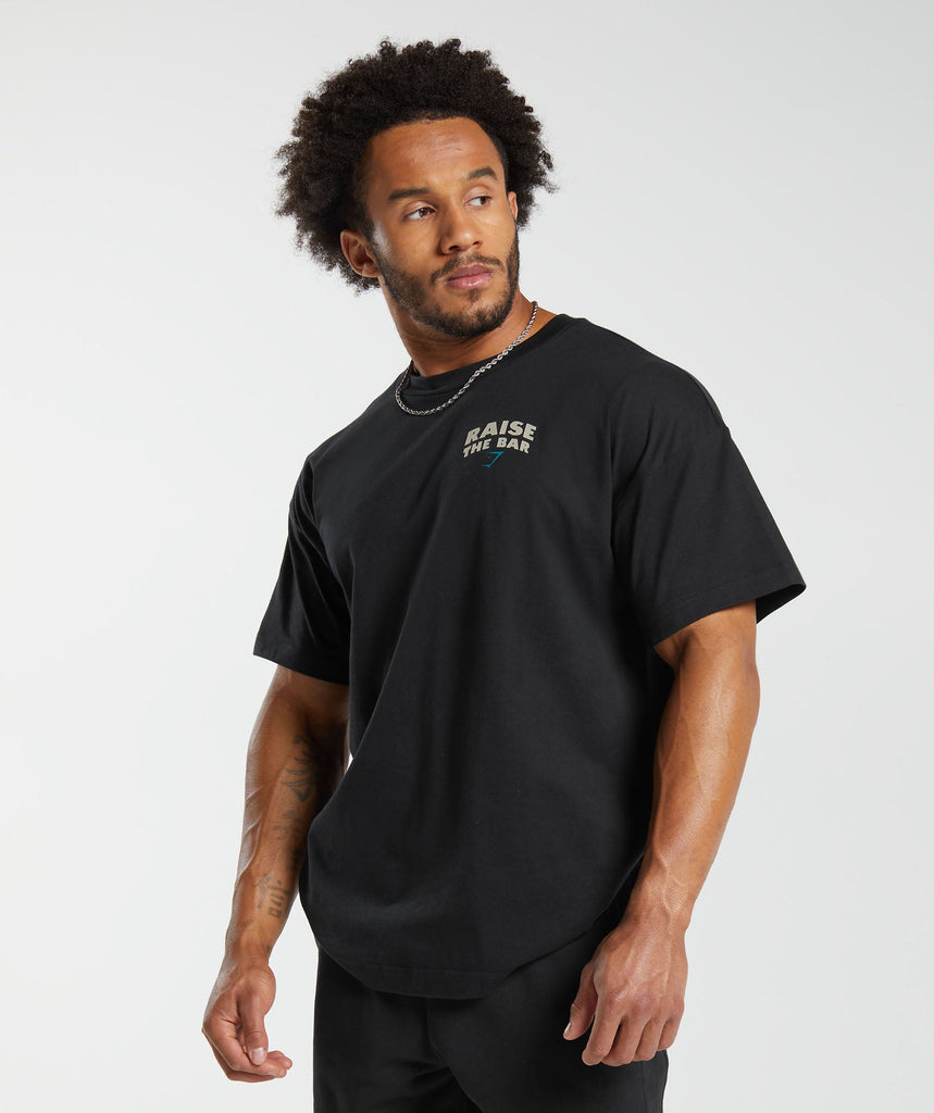 Gymshark Raise the Bar TShirt Black Gymshark