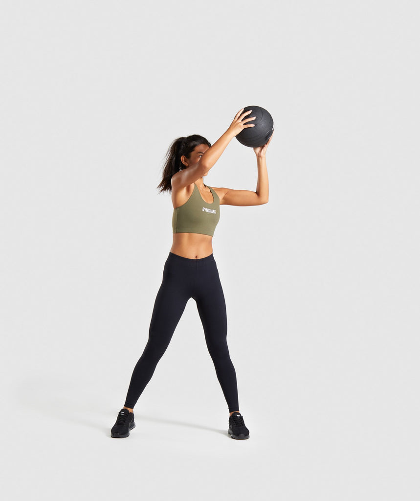 Gymshark Ark Sports Bra Khaki Gymshark