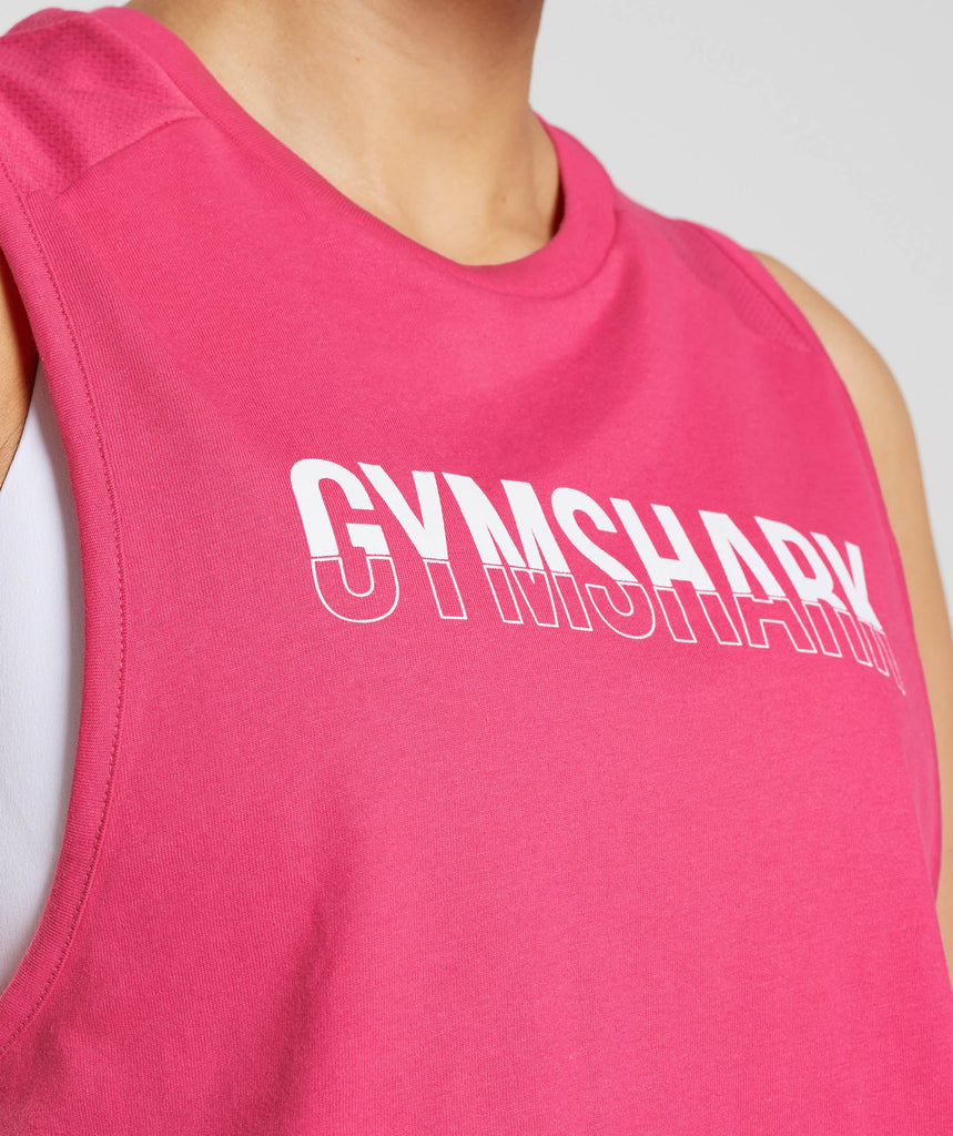 Gymshark Fraction Tank - Bright Fuchsia | Gymshark