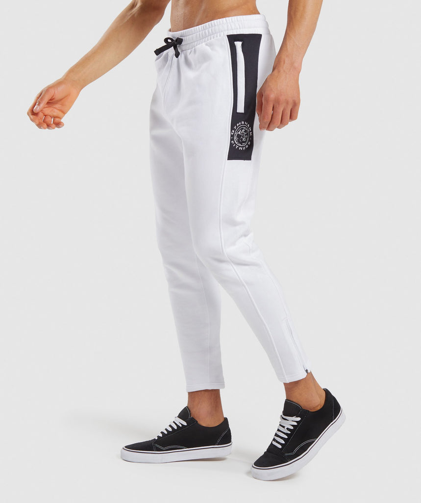 Gymshark Luxe Legacy Joggers White Gymshark