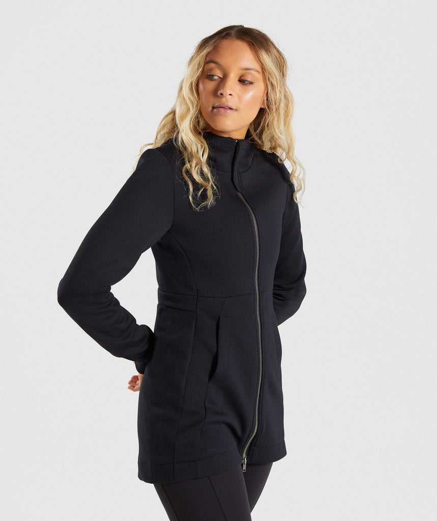 Gymshark Longline Jacket Black Gymshark