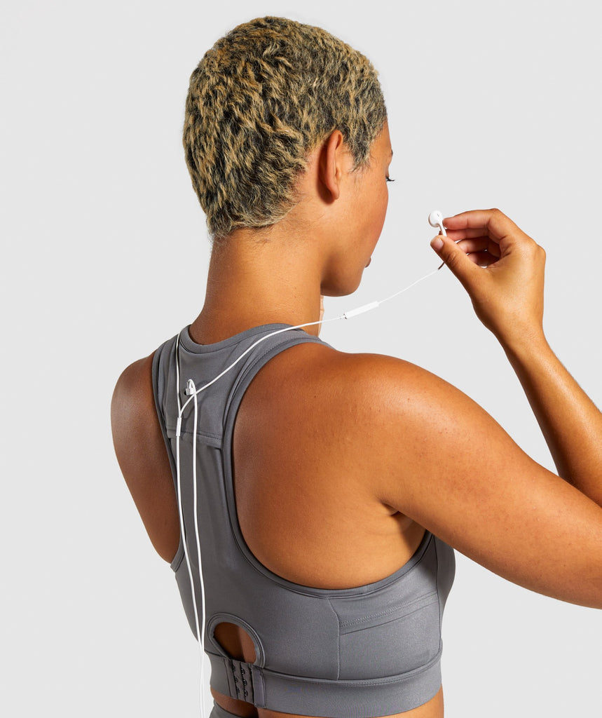 Gymshark Non Stop Sports Bra Grey Gymshark