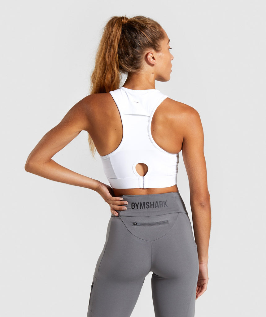 Gymshark Non Stop Sports Bra White Gymshark