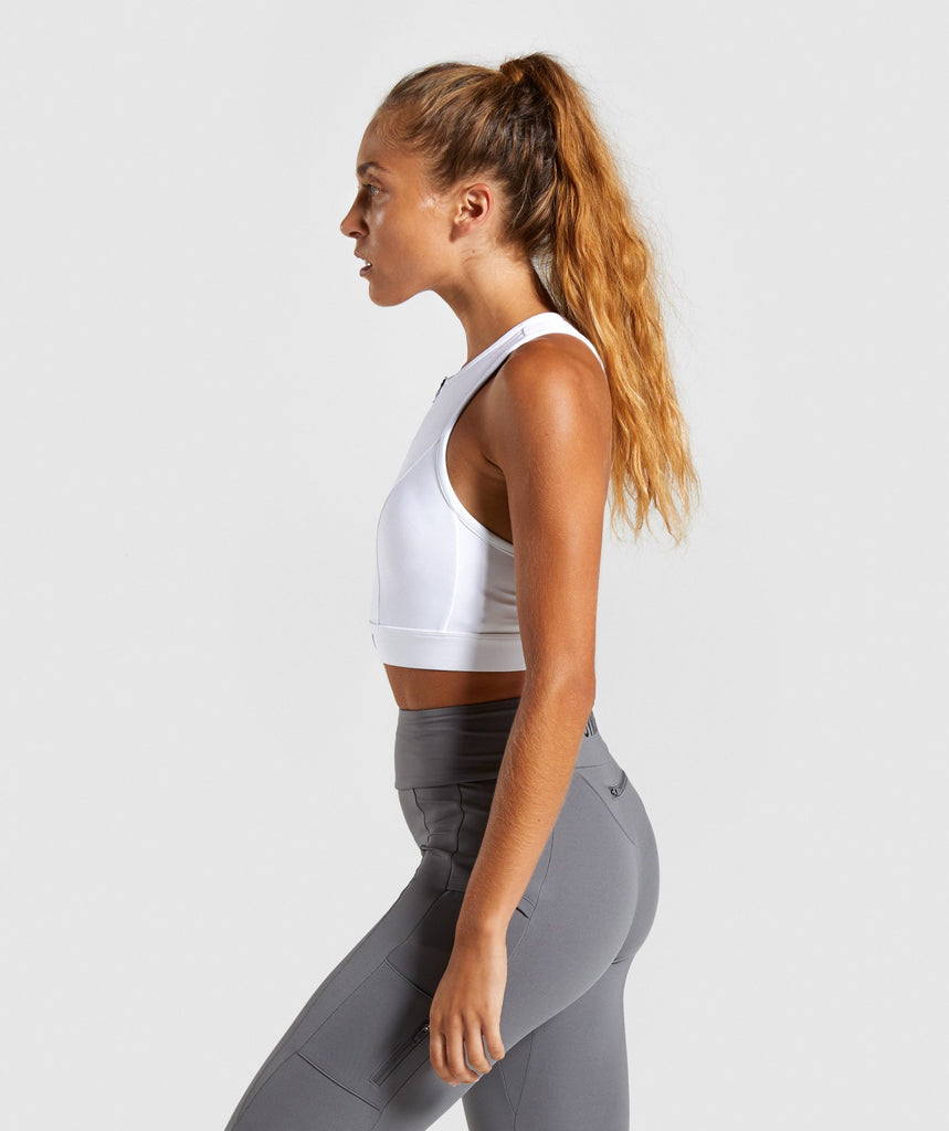 Gymshark Non Stop Sports Bra White Gymshark