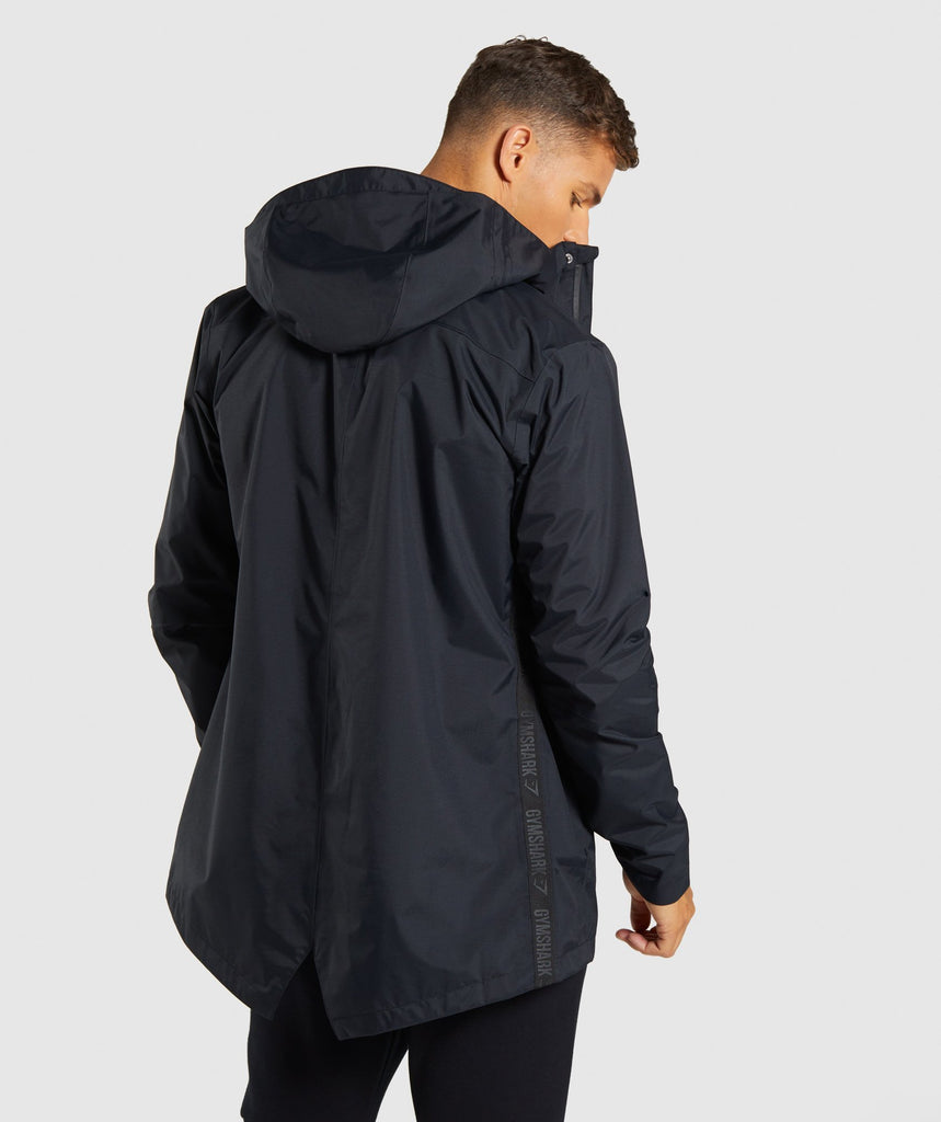 Gymshark Vortex Waterproof Jacket Black Gymshark