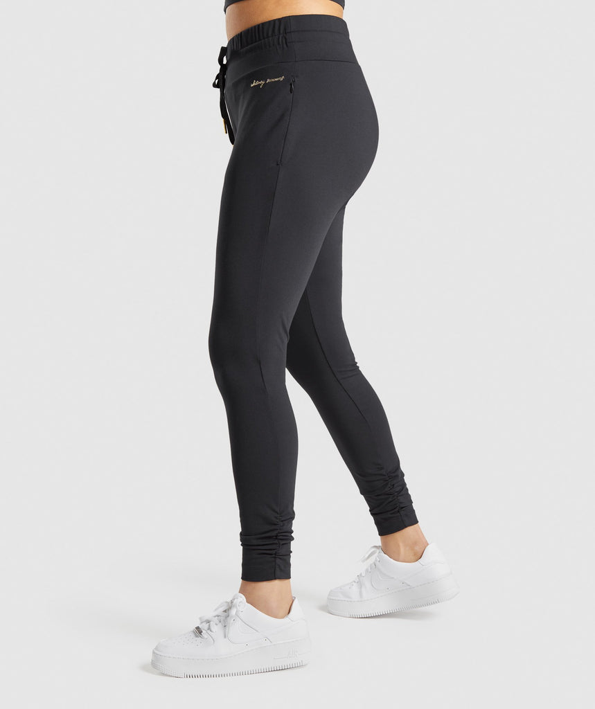 Gymshark Whitney Fitted Joggers Black Gymshark