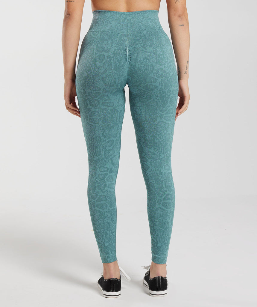 Gymshark Adapt Animal Seamless Leggings Iceberg Blue/Thunder Blue
