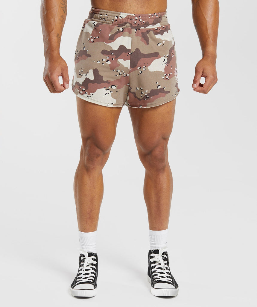 Gymshark Legacy 4" Shorts - Cement Brown 1