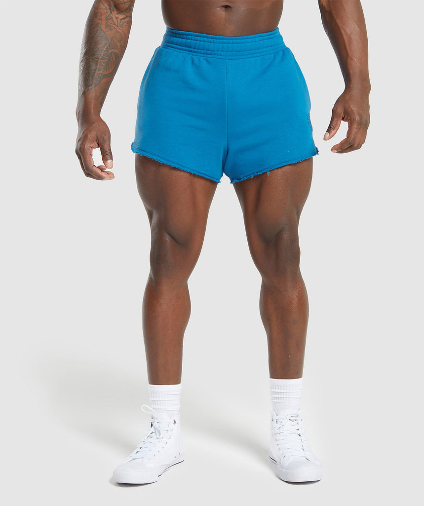 Gymshark Legacy 4" Shorts - Retro Blue 1