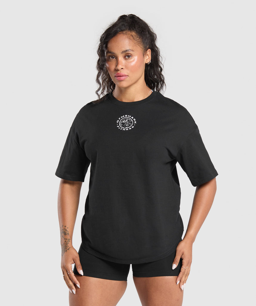 Gymshark Legacy Oversized T-Shirt - Black 1