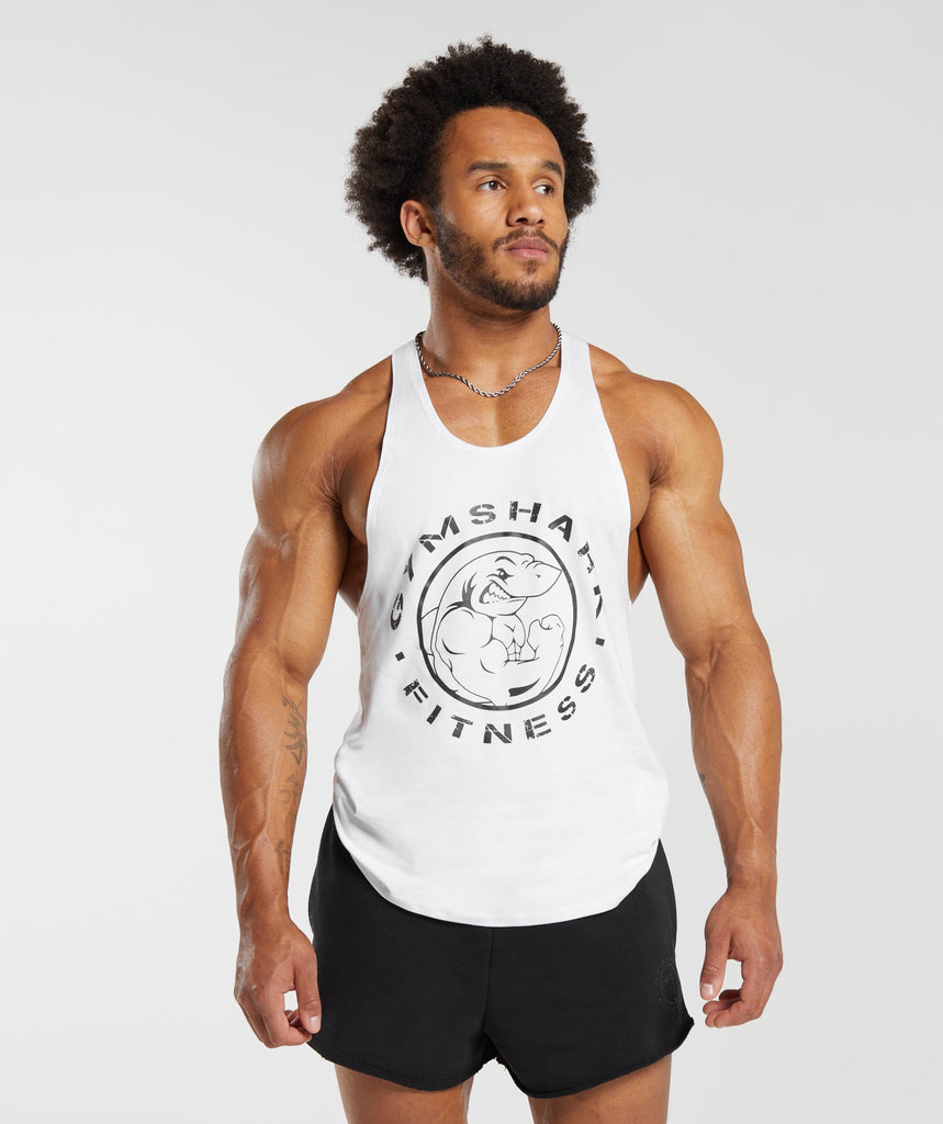 Gymshark Legacy Stringer - White 1