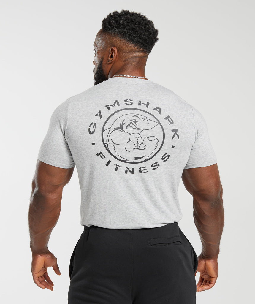 Gymshark Legacy T-Shirt - Light Grey Marl 1