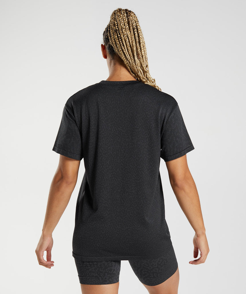 Gymshark Adapt Animal Seamless TShirt Reef Black Gymshark