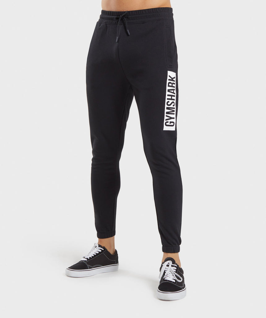 Gymshark Block Joggers Black/White Gymshark