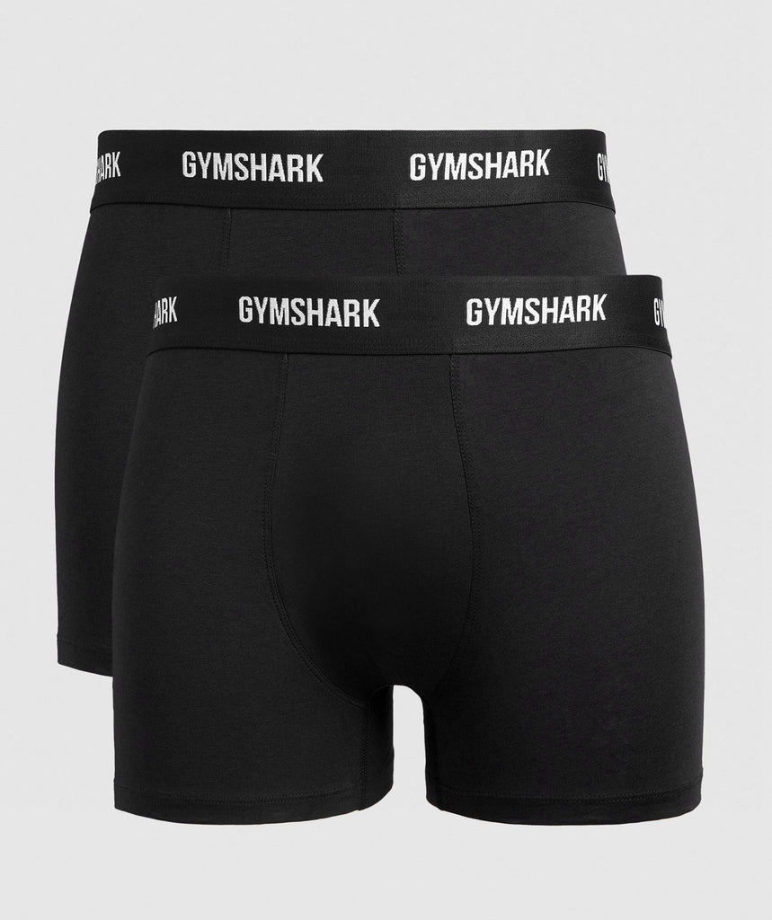 Gymshark Boxers 2pk - Black | Gymshark