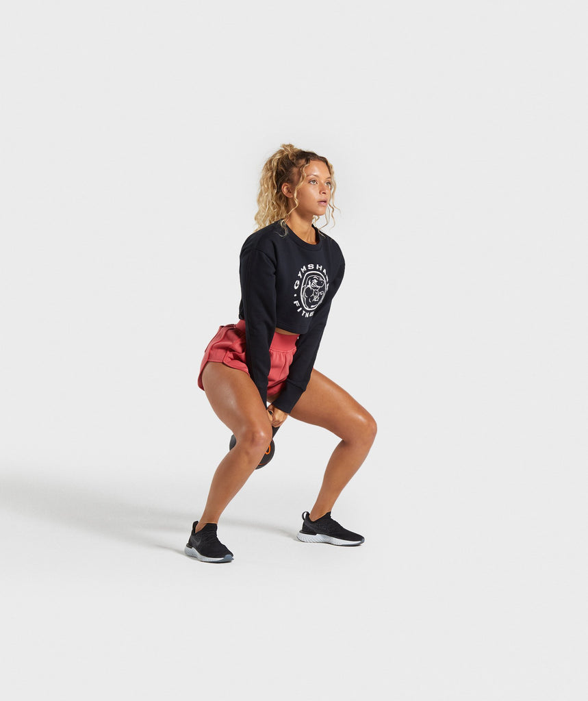 Gymshark Legacy Fitness Sweater - Black | Gymshark